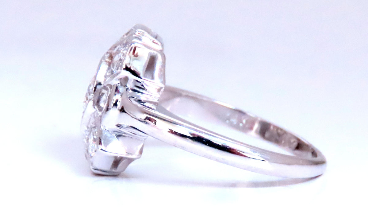 .60ct Natural Diamonds Edwardian Style Cluster Ring 14kt Gold 12423 *v