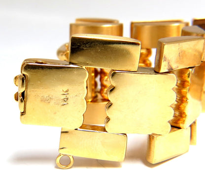 Estate LUVA 14kt gold watch ladies cuff bracelet *v
