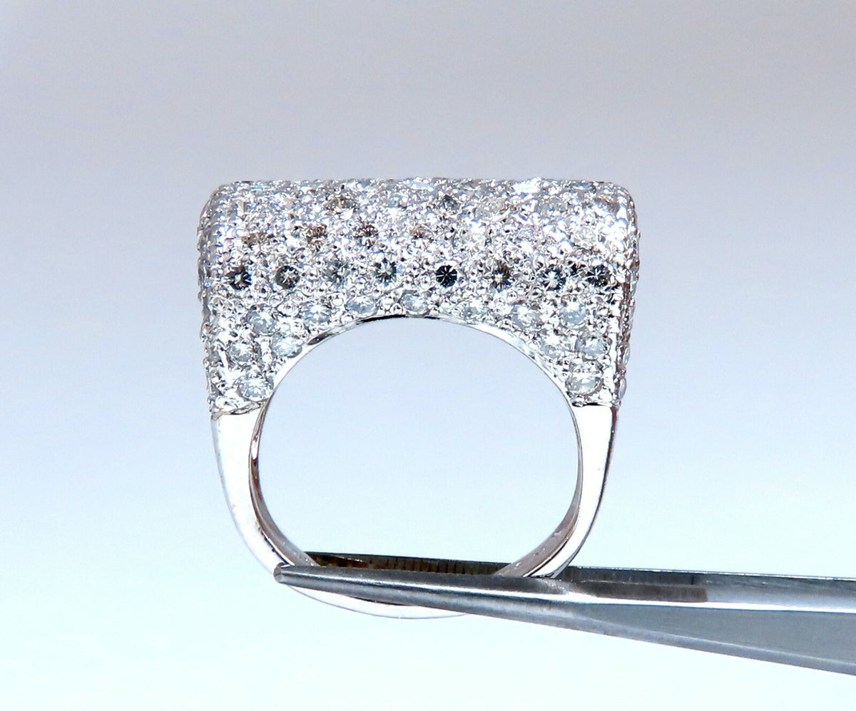 2.54ct Natural Diamonds Fold Over Ring 18kt Gold Fine Deco Bead Set Pave*v
