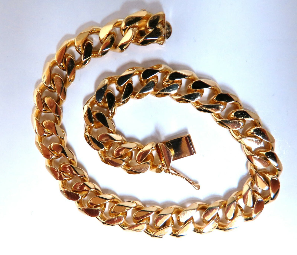 Modified Cuban Link Bracelet 14kt 39 Grams 8 Inch *v