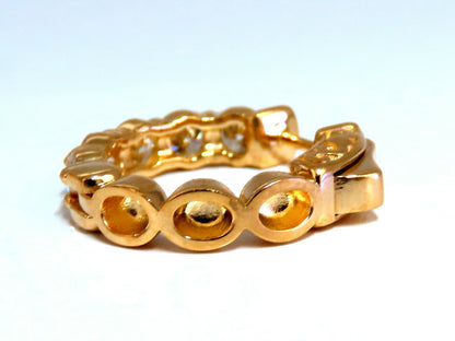 1.80ct Natural Round Diamond mini hoop earrings 14kt yellow gold Dime *v