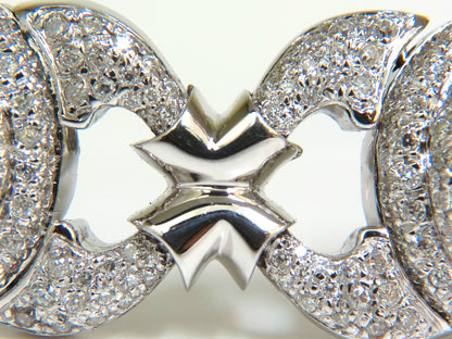17.20CT NATURAL DIAMONDS LINK BRACELET 14KT F/G VS MODERN DECO 14kt GOLD *v