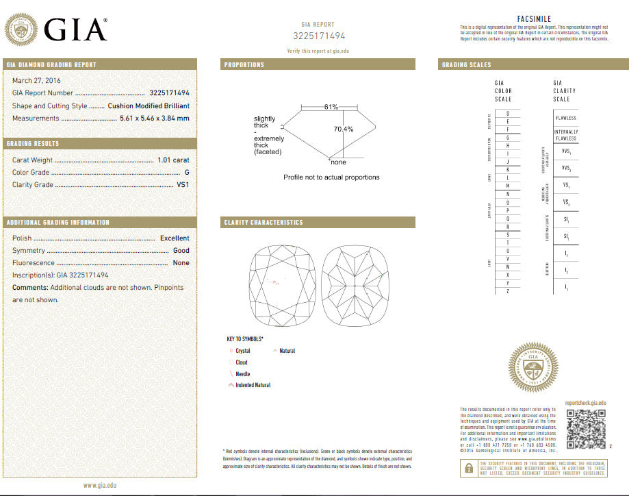 GIA Certified 1.00ct 1.01ct Square Halo Cushion cut diamond stud earrings 14k *v