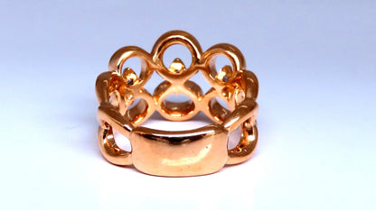 .20ct Natural Diamonds Circles Loop ring 14kt Gold *v