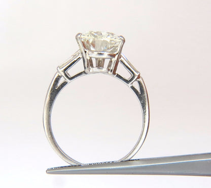 GIA Certified 3.77ct Pear Shape Natural Diamond Ring Platinum Classic *v