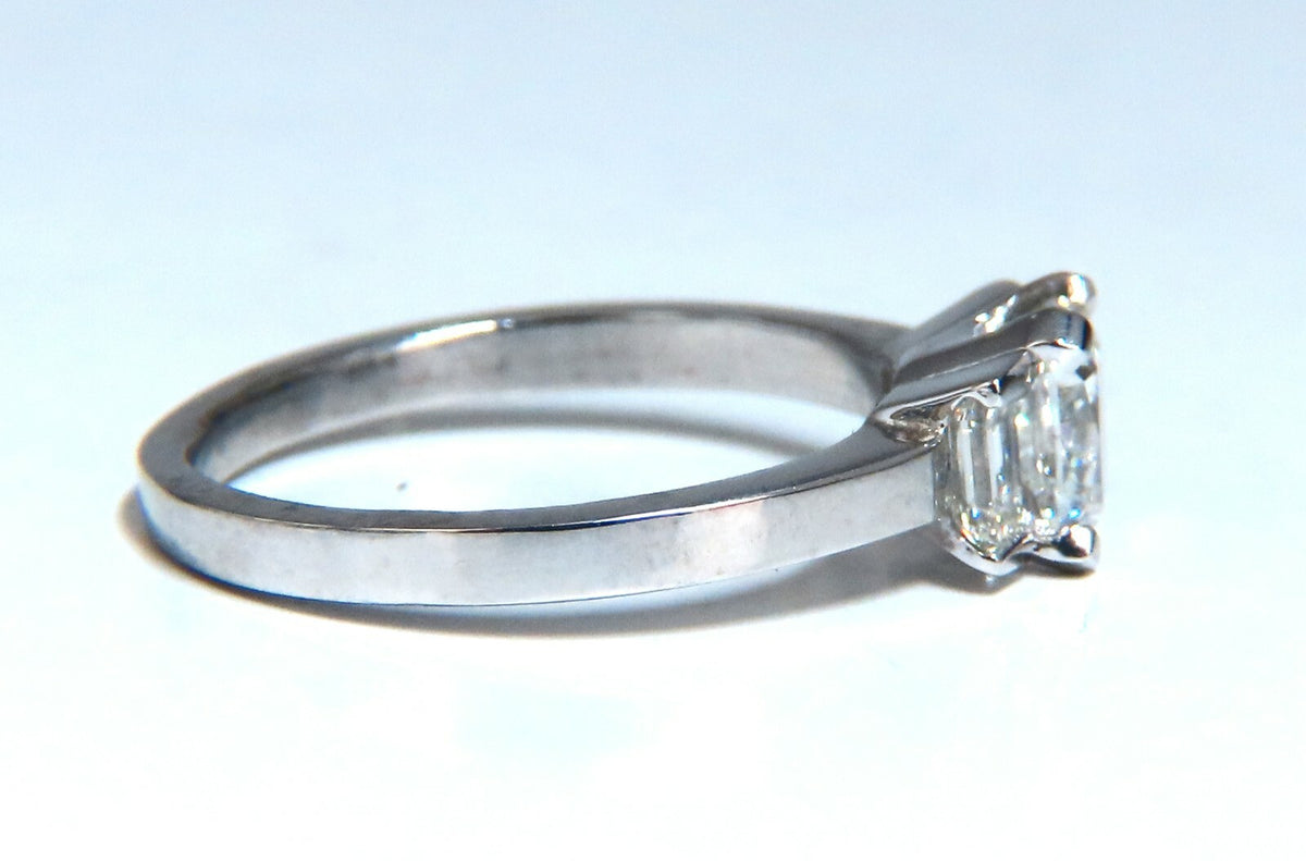 GIA Certified 1.01ct. Cushion cut natural diamond ring Platinum F/VS *v