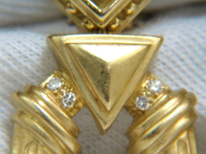 Esti Frederica Designer 18Kt Byzantine Diamonds Door Knocker Earrings 12330 *v