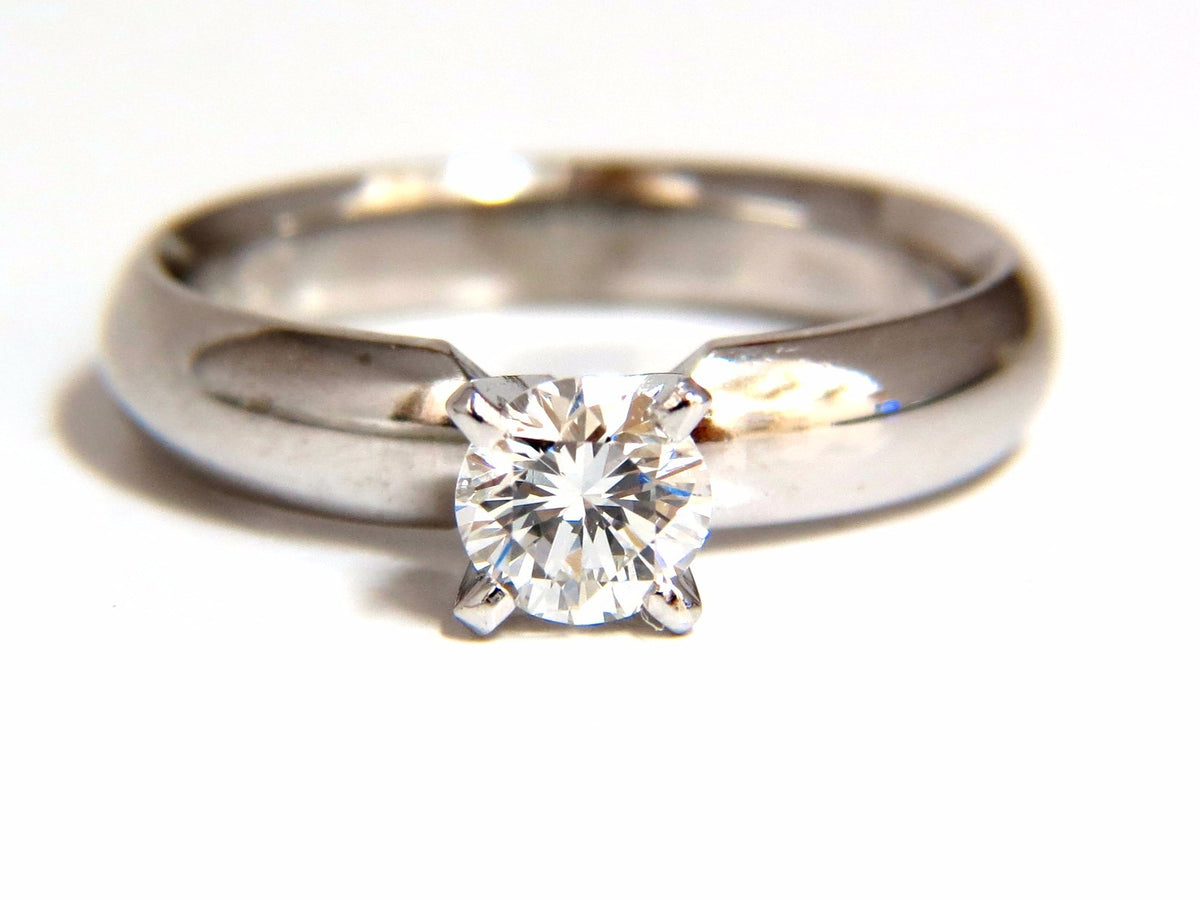 GIA Certified .51ct E Vs2 natural round diamond ring platinum *v