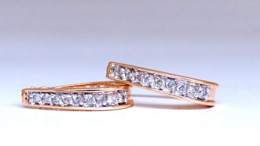 .36ct Natural Diamonds Semi Hoop Earrings 12490 *v