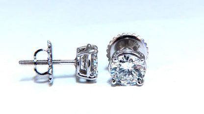Diamond Studs GIA Certified 2.07ct Earrings 14kt *v