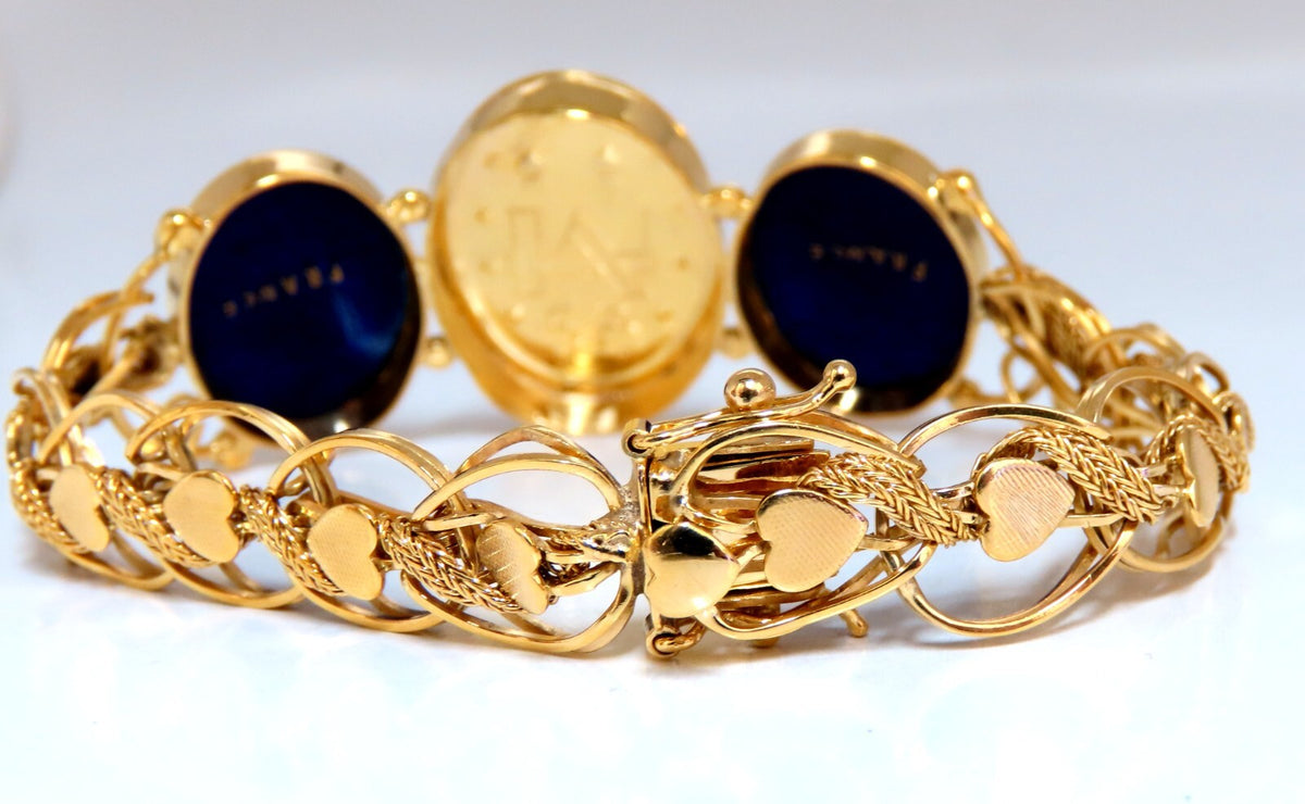 Virgin Mary Bracelet 14kt Gold 21 Grams France *v