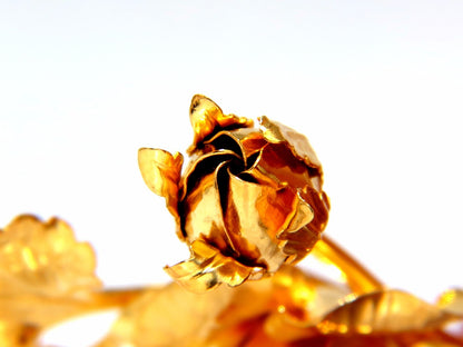 Floral Bundle Still Life Roses Brooch Pin 14kt *v