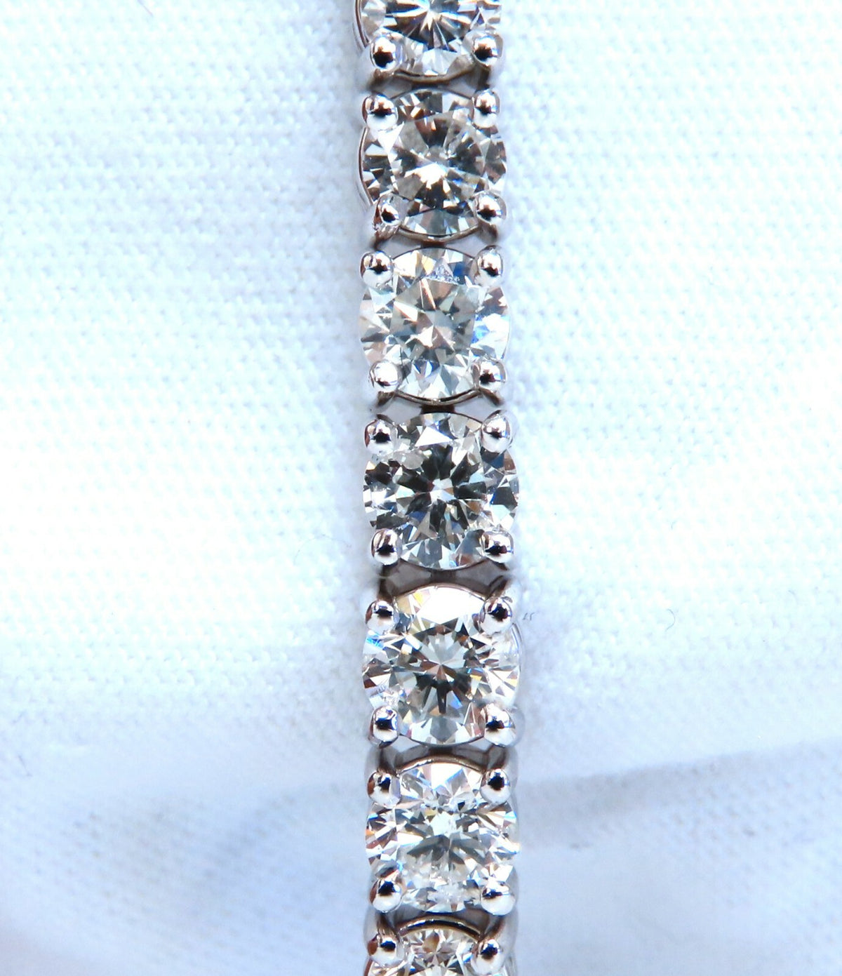 6.43ct Natural Diamonds Tennis Bracelet 14kt Gold Classic Graduated Caliber *v