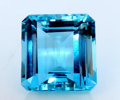 GIA Certified 46.87ct Natural Blue Emerald Cut Aquamarine Magnificent *v