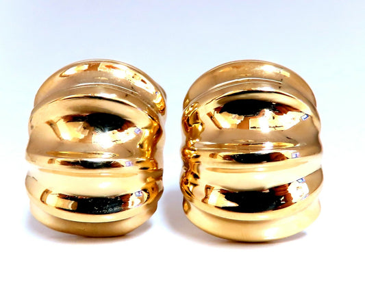Andrew Clunn 18kt Gold Clip earrings Watermelon Classic *v