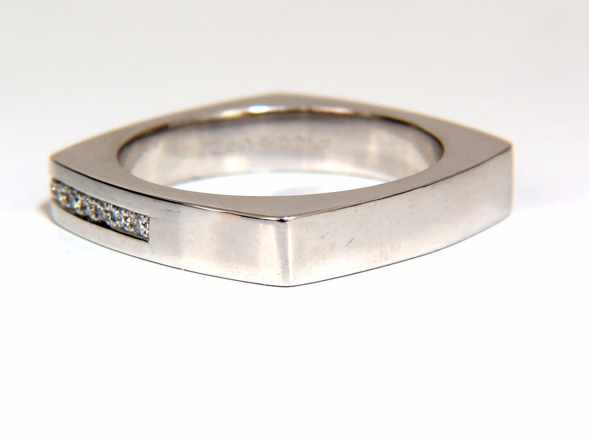 .25ct natural round cut diamonds unisex band platinum mod square form *v