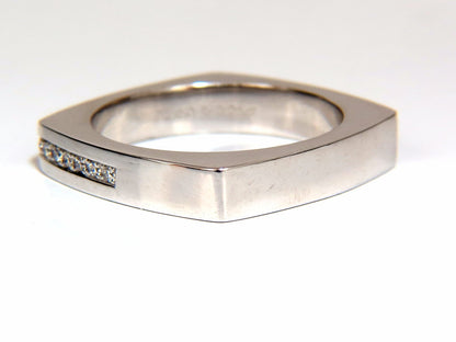.25ct natural round cut diamonds unisex band platinum mod square form *v