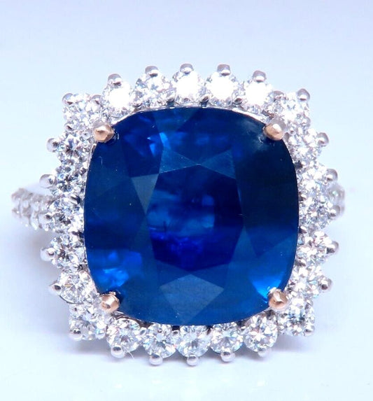 Natural Sapphire Diamonds Ring 15.94ct 18kt. GIA Certified 12233 *v