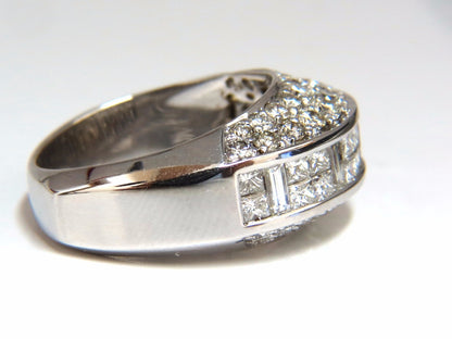 4.00ct diamonds raised contemporary ring three dimensional 18kt *v