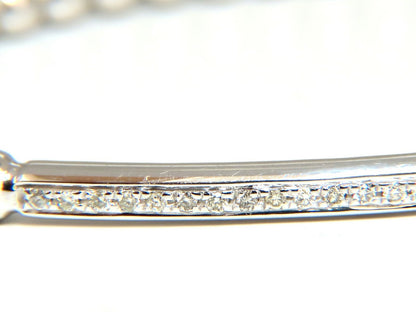.24ct natural round Accordion Expandable Bead Link Slip On Bracelet 14 Karat *v