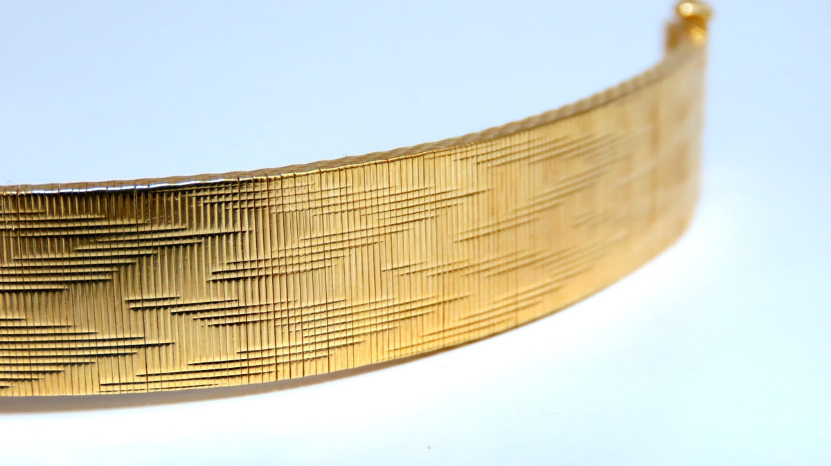 Tiffany & Co Vintage Gold Watch 18kt 6.5 inch *v