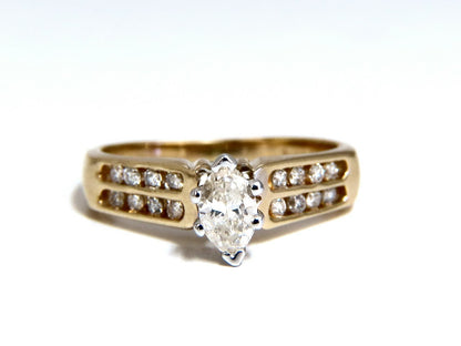 .50ct Marquise Natural Diamonds Cathedral Ring 14 Karat *v