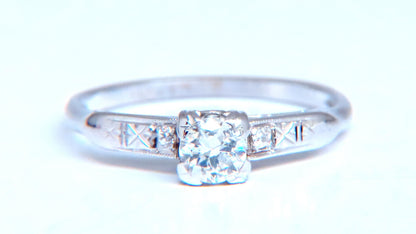 Petite Natural Diamond Engagement Ring 14kt Gold 12547 *v