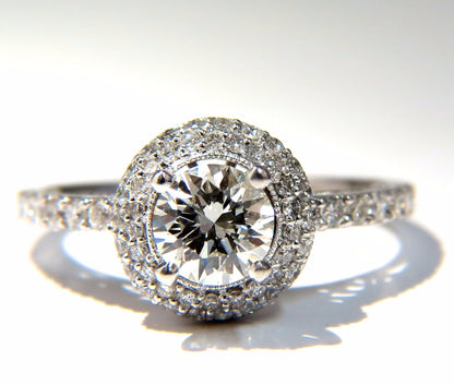 GIA Certified .70ct & 1.00ct round natural diamond ring & Matching band 18kt *v