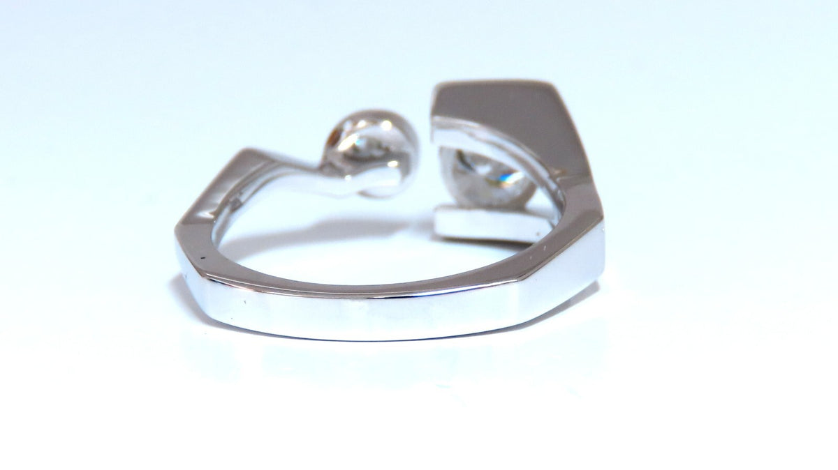 GIA Certified .93ct Natural Diamond Ring Mens Deco Prime 14kt *v
