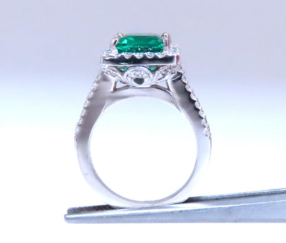 Classic Lab Created Emerald 14kt Gold 12550 *v
