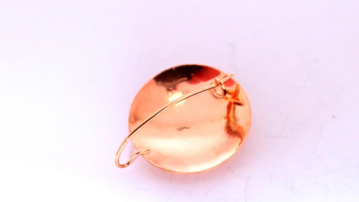 Detailed Engraved Vintage Restored Button Lever Wire Earrings 14kt Gold *v