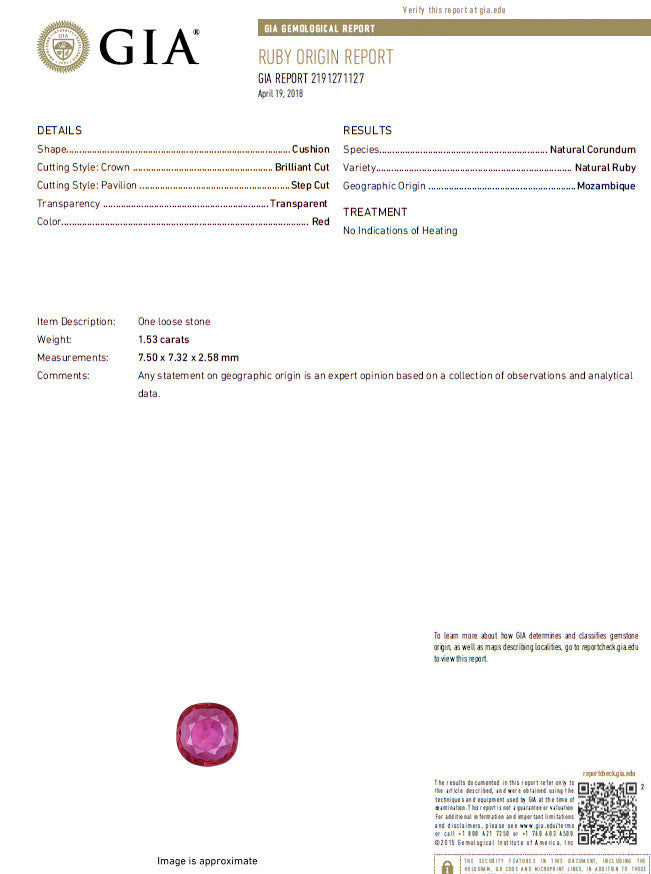 Ballerina Cocktail Cluster No Heat Ruby Diamond Ring 4.58ct. 18 Karat*V