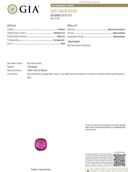 Ballerina Cocktail Cluster No Heat Ruby Diamond Ring 4.58ct. 18 Karat*V