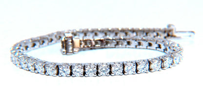 6.02 carat natural round diamonds link tennis bracelet 14kt gold *v
