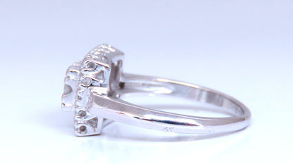 Platinum Natural Diamond Ring .40ct  Vintage*v