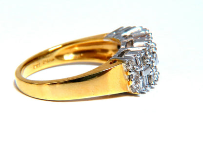 1.35ct Natural Baguette & Rounds Diamonds Band 14kt *v