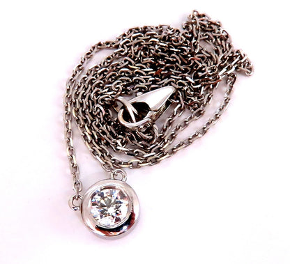 GIA Certified .42ct Diamond Solitaire Necklace G.Vs2 *v