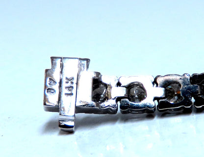 7.11ct natural round diamonds tennis bracelet classic 14 karat white gold *v