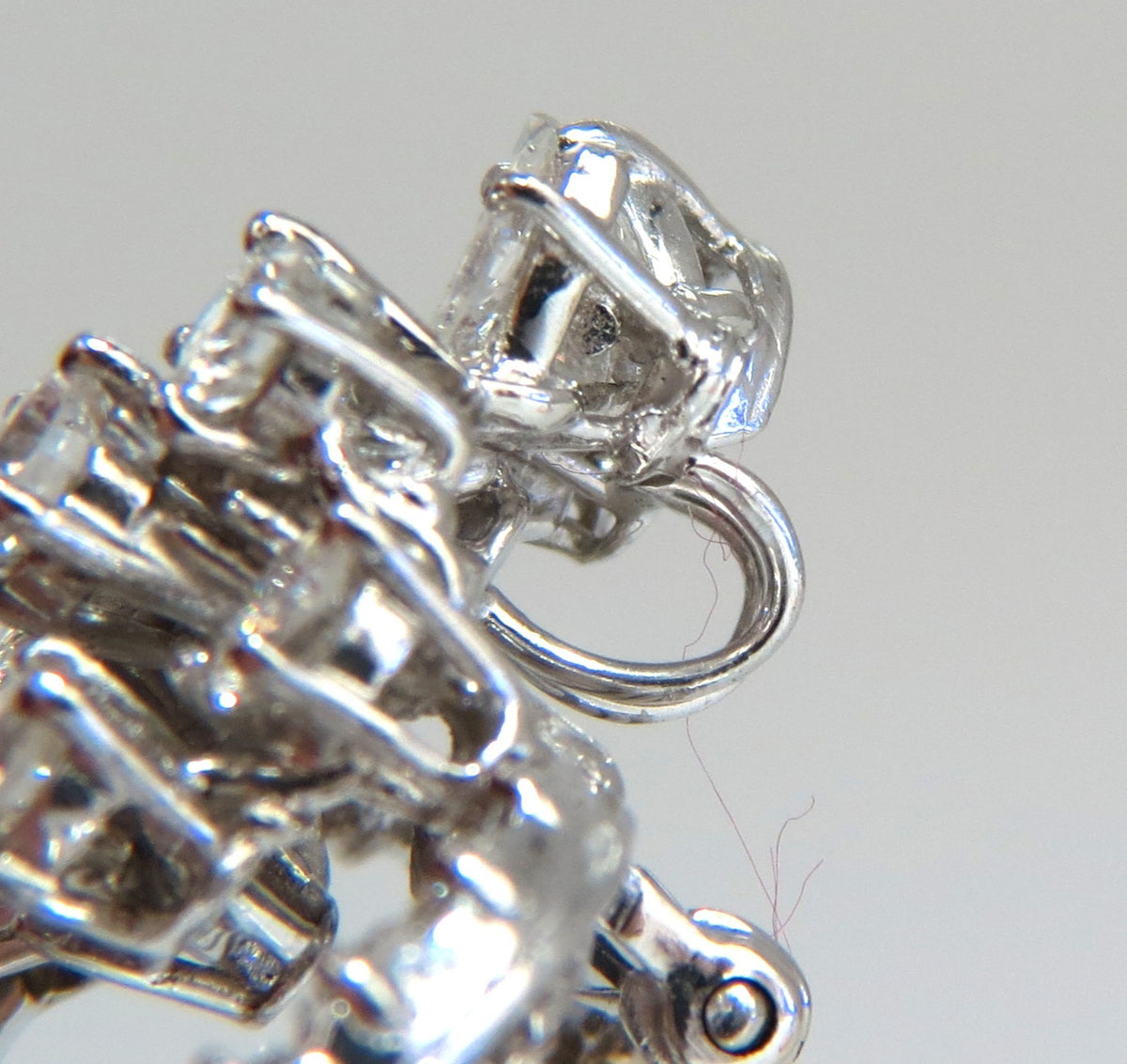 5.00ct Diamonds cluster brooch pendant pin Platinum Estate Cluster Cocktail *v