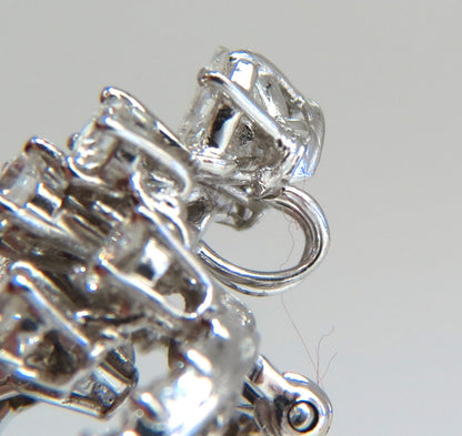5.00ct Diamonds cluster brooch pendant pin Platinum Estate Cluster Cocktail *v