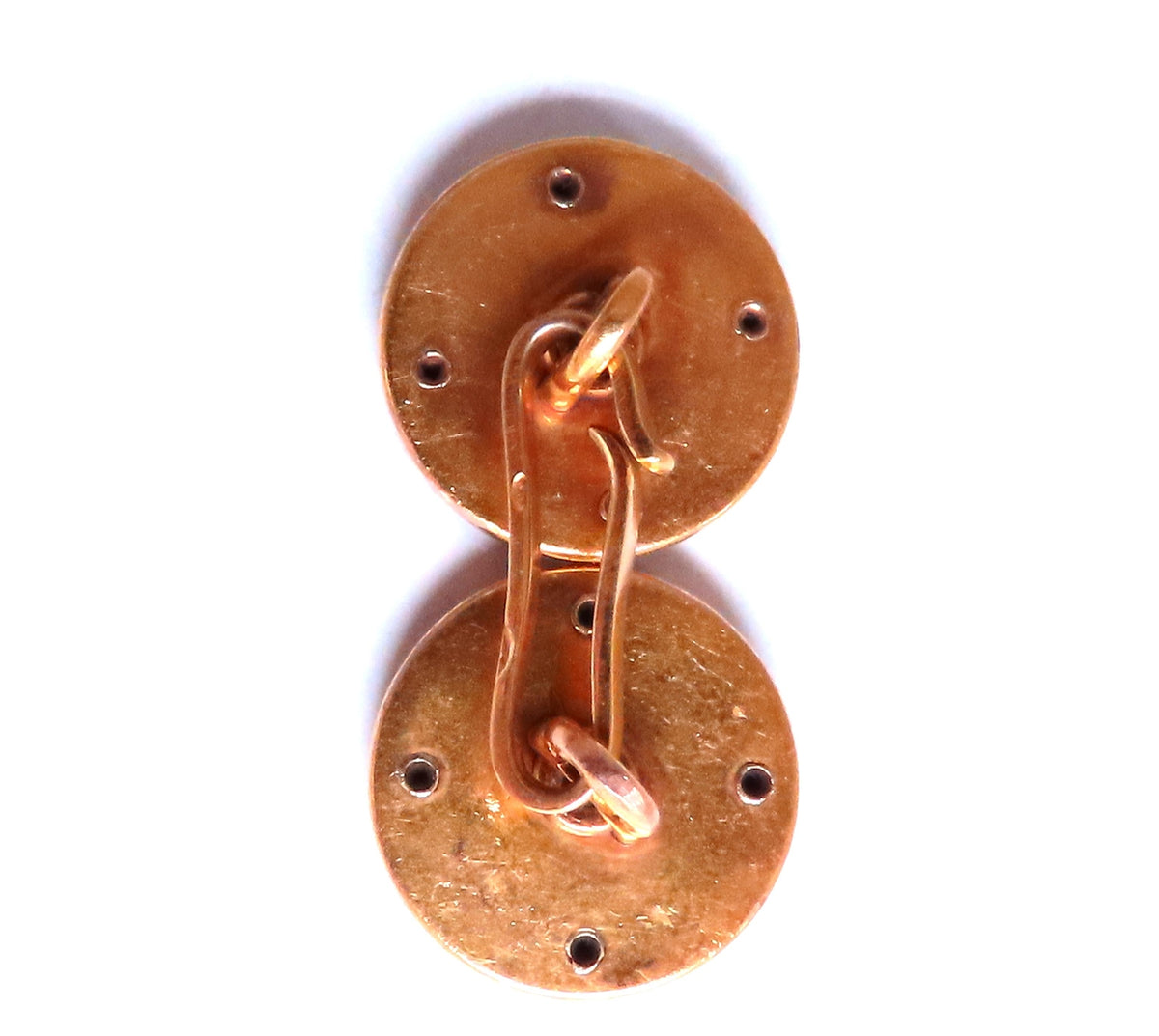 Victorian Antique Enamel Cufflinks 14kt 12479 *v