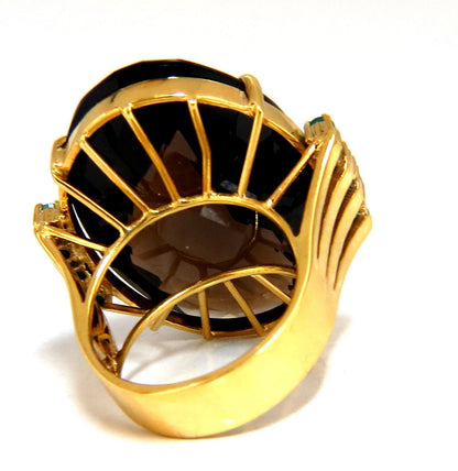 38.30ct Natural Oval Gypsy Topaz Ring 14kt gold *v