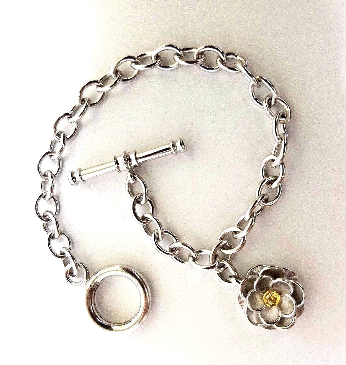 Toggle Bracelet 14Kt Fancy Yellow Diamond 14kt gold 7.5 inch *v
