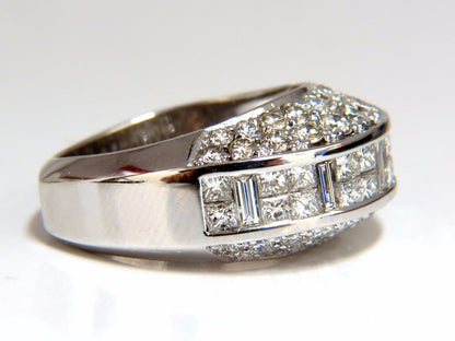 4.00ct diamonds raised contemporary ring three dimensional 18kt *v