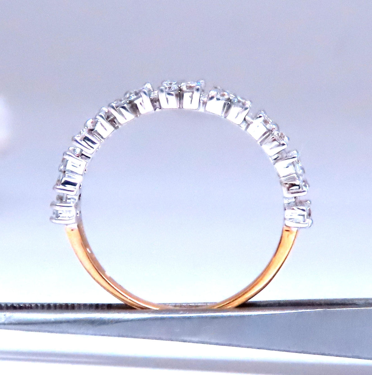 .75ct Natural Baguette & Round Diamonds Bank 18kt gold Flat 12290 *v