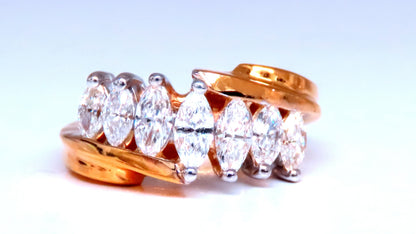 1.55ct Natural Diamonds Bypass Style Band 14kt 12474 *v