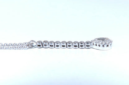 .48ct Natural Pear Diamonds Drop Pendant Necklace 14kt Dangle *v