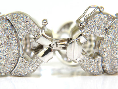17.20CT NATURAL DIAMONDS LINK BRACELET 14KT F/G VS MODERN DECO 14kt GOLD *v