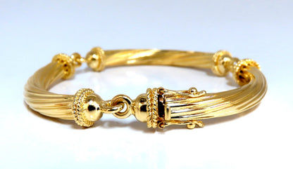 Byzantine Style Three Arched Bracelet 18kt 24.8 Grams 7 inch *v