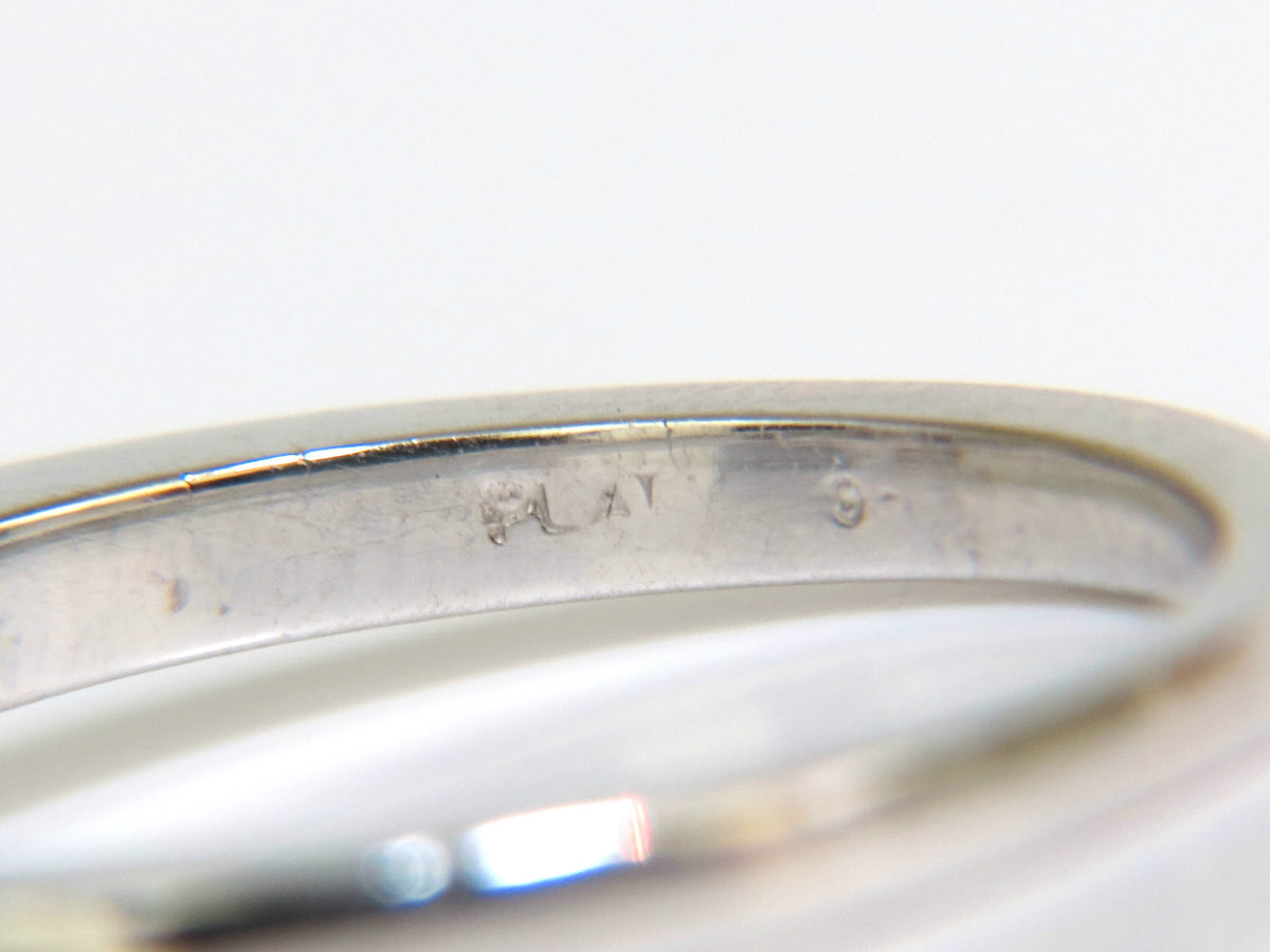 GIA CERTIFIED 1.01CT EUROPEAN CUT NATURAL DIAMOND RING F/VS2 PLATINUM *v